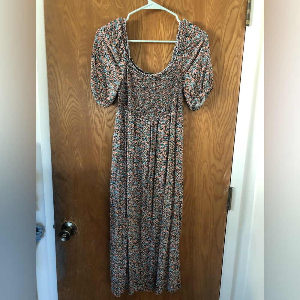 Wild Fable Maxi Dress with Puffy Sleeves